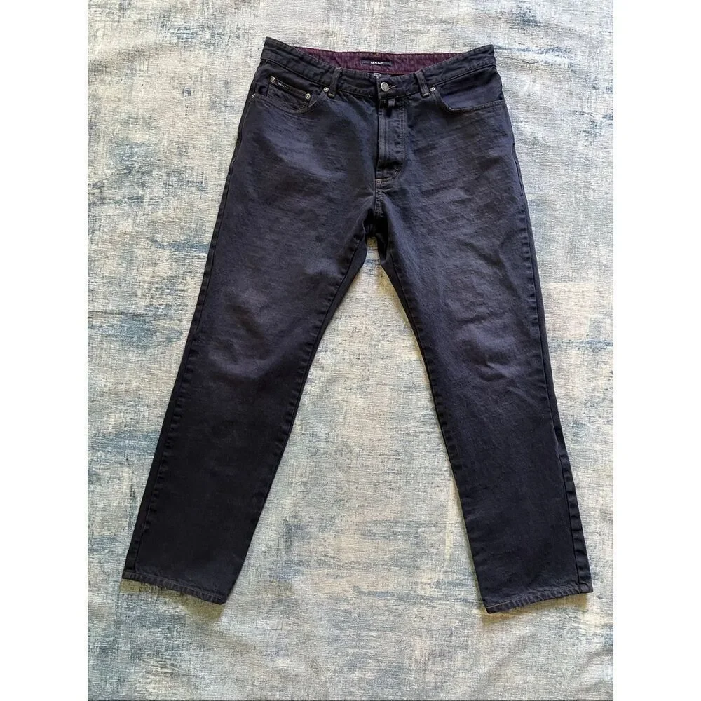 Gant Dark Blue Wash Jason Normal Waist Regular Fit Jeans 36 x 32
